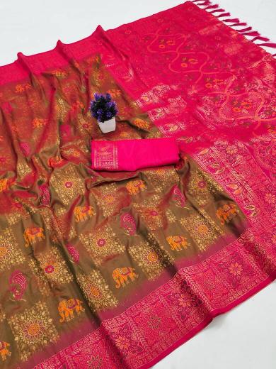Anupama soft silk patola wholesale market of saree in surat